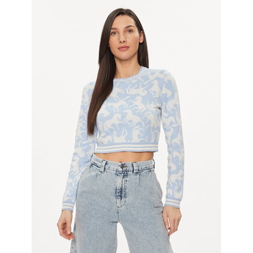 United Colors Of Benetton Sweter 1094E109I Niebieski Regular Fit ze sklepu MODIVO w kategorii Swetry damskie - zdjęcie 181134289
