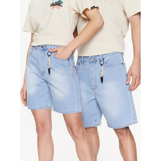 Grimey Szorty jeansowe GSJ157 Błękitny Regular Fit Grimey S MODIVO