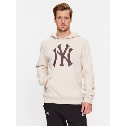 47 Brand Bluza New York Yankees BB017PEMIBR600207BN Écru Regular Fit ze sklepu MODIVO w kategorii Bluzy męskie - zdjęcie 181136416