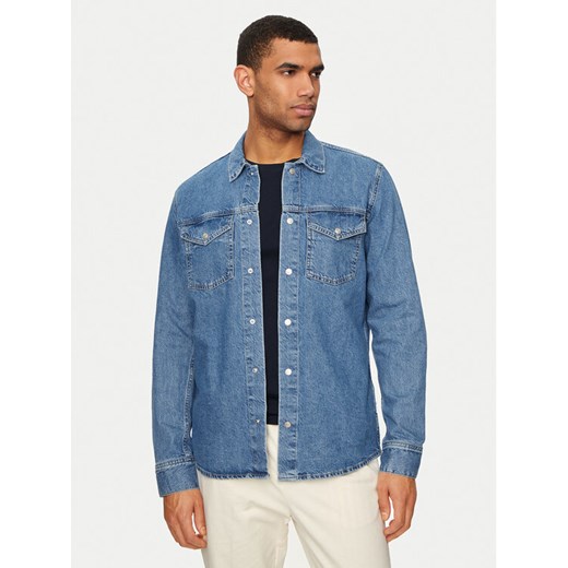 Pepe Jeans Koszula jeansowa PM308584 Niebieski Regular Fit ze sklepu MODIVO w kategorii Koszule męskie - zdjęcie 181138736