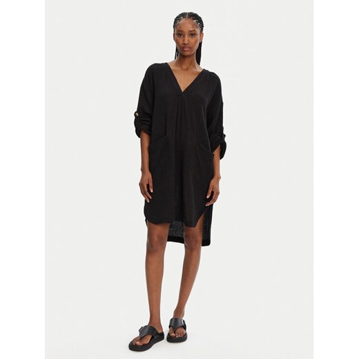 Seafolly Sukienka plażowa Essential 54020-CU Czarny Relaxed Fit ze sklepu MODIVO w kategorii Odzież plażowa - zdjęcie 181139299