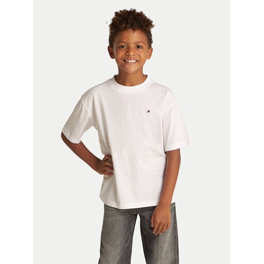 Tommy Hilfiger T-Shirt Essential Archive KB0KB09646 S Biały Regular Fit ze sklepu MODIVO w kategorii T-shirty chłopięce - zdjęcie 181143187