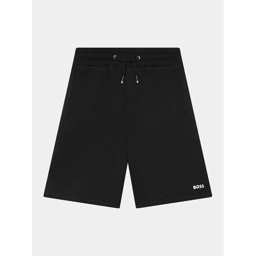 Boss Szorty sportowe J50992 D Czarny Regular Fit ze sklepu MODIVO w kategorii Spodenki chłopięce - zdjęcie 181143916