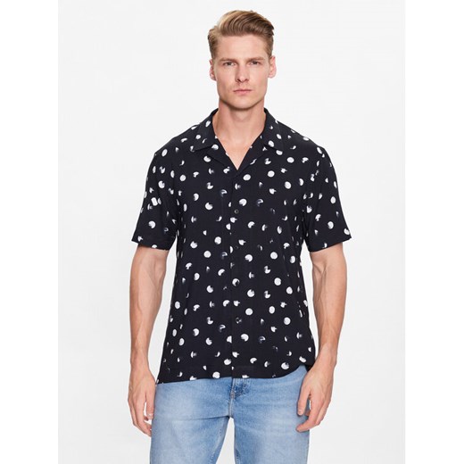 Lindbergh Koszula 30-203425 Czarny Relaxed Fit ze sklepu MODIVO w kategorii Koszule męskie - zdjęcie 181147019