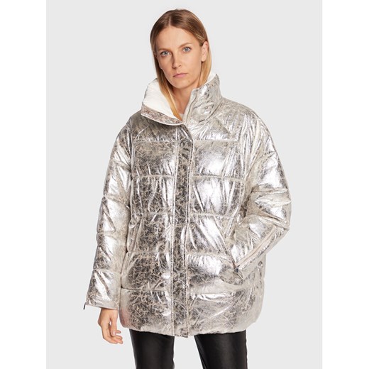 PINKO Kurtka zimowa Brunella 1 1G17Z5 A03G Srebrny Relaxed Fit ze sklepu MODIVO w kategorii Kurtki damskie - zdjęcie 181147176