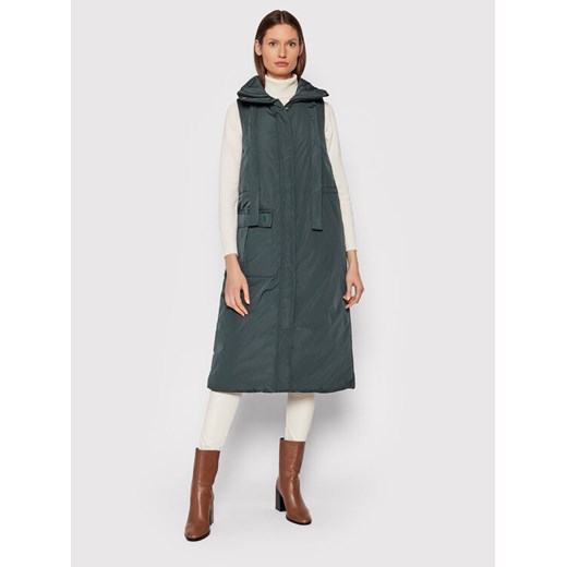 Trussardi Bezrękawnik Scarab 56S00590 Zielony Regular Fit ze sklepu MODIVO w kategorii Kamizelki damskie - zdjęcie 181147259
