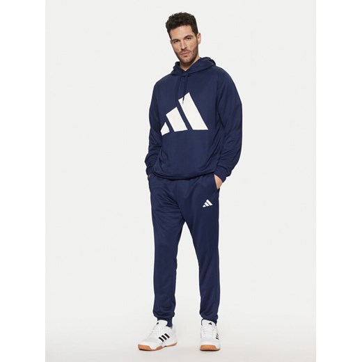 adidas Dres Sportswear Big Logo JC5389 Granatowy Regular Fit ze sklepu MODIVO w kategorii Dresy męskie - zdjęcie 181148228