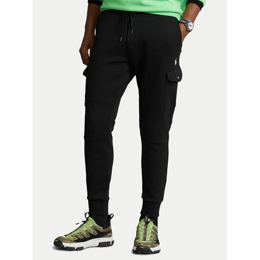 Polo Ralph Lauren Spodnie dresowe 710881522 Czarny Regular Fit ze sklepu MODIVO w kategorii Spodnie męskie - zdjęcie 181148757