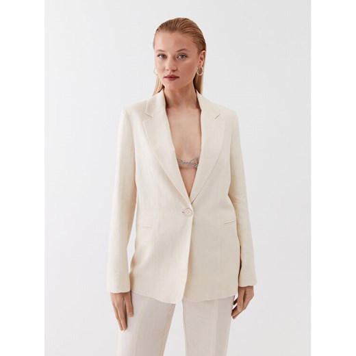 Patrizia Pepe Marynarka 2S1453/A052-W347 Écru Regular Fit Patrizia Pepe 44 MODIVO