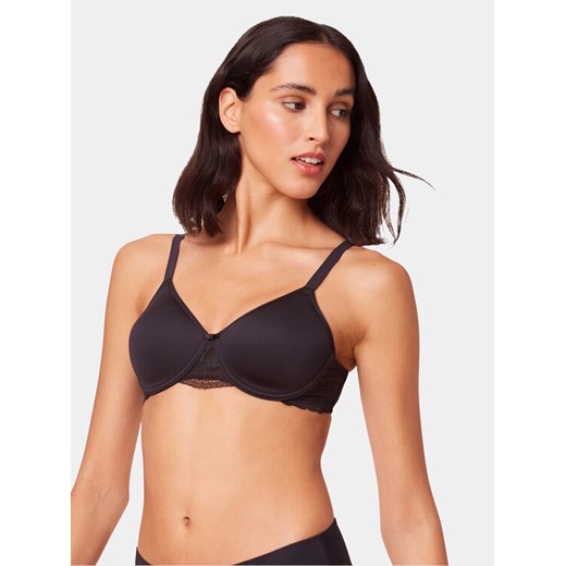 Triumph Biustonosz z fiszbiną Modern Lace 10215960 Czarny ze sklepu MODIVO w kategorii Biustonosze - zdjęcie 181151595