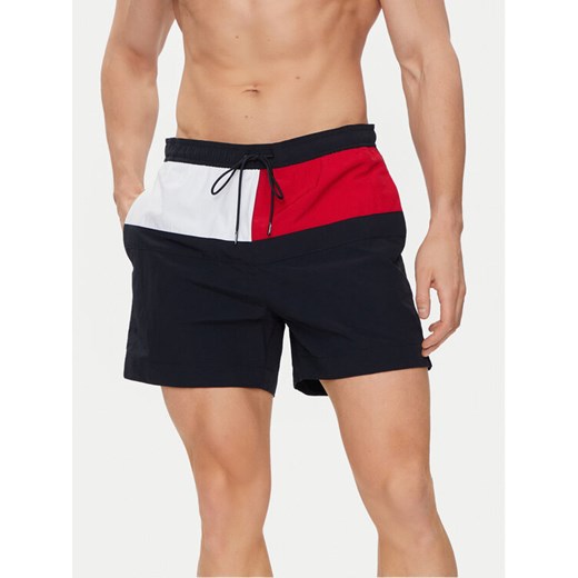 Tommy Hilfiger Szorty kąpielowe UM0UM03259 Granatowy Regular Fit Tommy Hilfiger S MODIVO