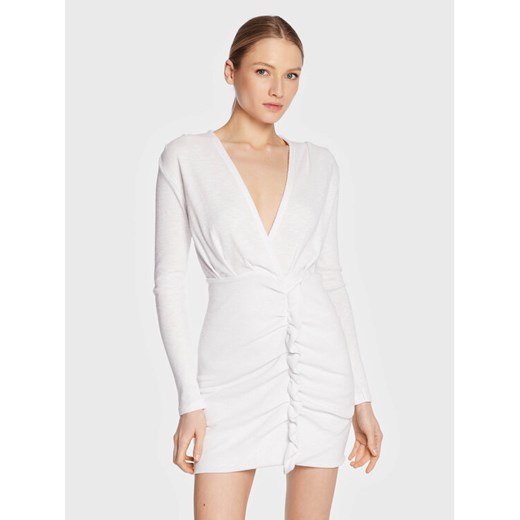 IRO Sukienka dzianinowa Diamante AS232 Biały Slim Fit Iro M MODIVO