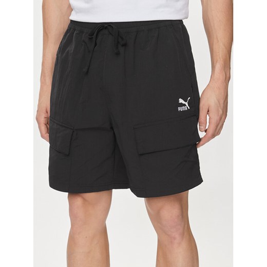 Puma Szorty sportowe Classics 624262 Czarny Relaxed Fit ze sklepu MODIVO w kategorii Spodenki męskie - zdjęcie 181154357