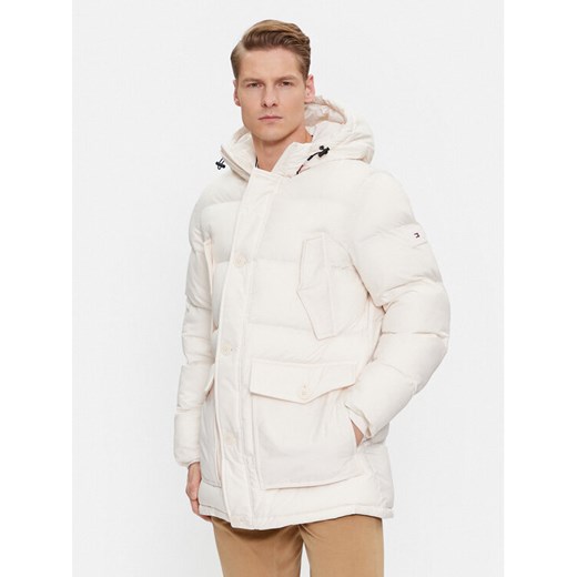 Tommy Hilfiger Kurtka zimowa Essential Rockie MW0MW33961 Biały Regular Fit ze sklepu MODIVO w kategorii Kurtki męskie - zdjęcie 181154466