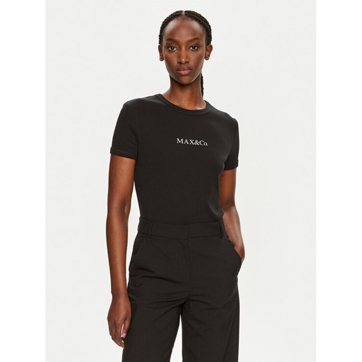 MAX&Co. T-Shirt 2428976014200 2428976014200 Czarny Regular Fit ze sklepu MODIVO w kategorii Bluzki damskie - zdjęcie 181154916