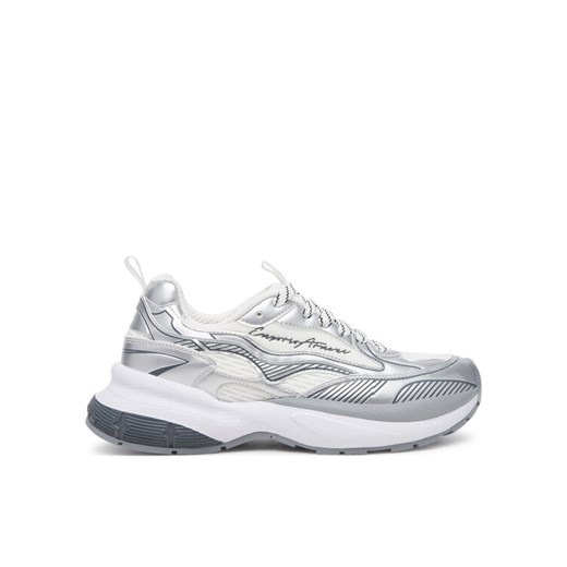 Emporio Armani Sneakersy X3X238 XR388 00520 Srebrny ze sklepu MODIVO w kategorii Buty sportowe damskie - zdjęcie 181159179