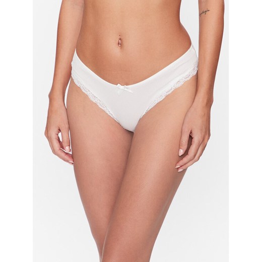 Hunkemöller Figi brazylijskie Lola 192194 Biały ze sklepu MODIVO w kategorii Majtki damskie - zdjęcie 181163168