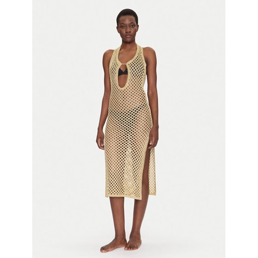 Chantelle Sukienka plażowa Pulp Metallic C22RW0 Beżowy Regular Fit Chantelle XL MODIVO