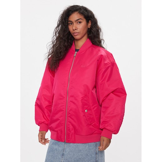 Tommy Jeans Kurtka bomber Tonal DW0DW16563 Różowy Oversize ze sklepu MODIVO w kategorii Kurtki damskie - zdjęcie 181163599