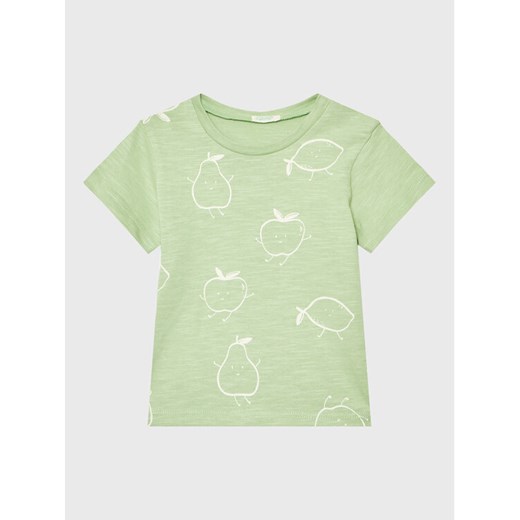 United Colors Of Benetton T-Shirt 3F93A102L Zielony Relaxed Fit ze sklepu MODIVO w kategorii Koszulki niemowlęce - zdjęcie 181166805