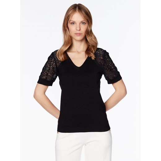NAF NAF Bluzka Maela XENU34 Czarny Regular Fit Naf Naf S MODIVO
