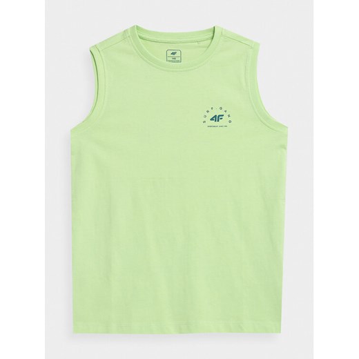 4F Tank top 4FJSS23TTSHM284 Zielony Regular Fit 140 MODIVO