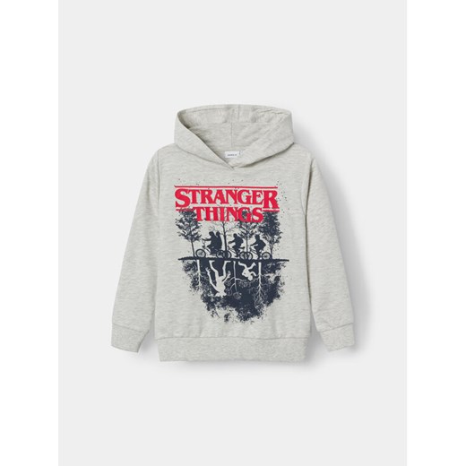 NAME IT Bluza STRANGER THINGS 13227984 Szary Regular Fit ze sklepu MODIVO w kategorii Bluzy chłopięce - zdjęcie 181168538