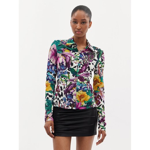 Just Cavalli Koszula 76PAL228 Kolorowy Slim Fit ze sklepu MODIVO w kategorii Koszule damskie - zdjęcie 181170078