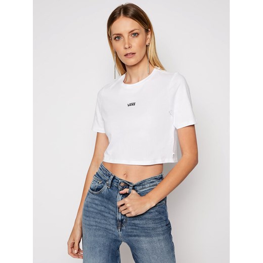 Vans T-Shirt Flying V Crop Cre VN0A54QU Biały Cropped Fit Vans M MODIVO