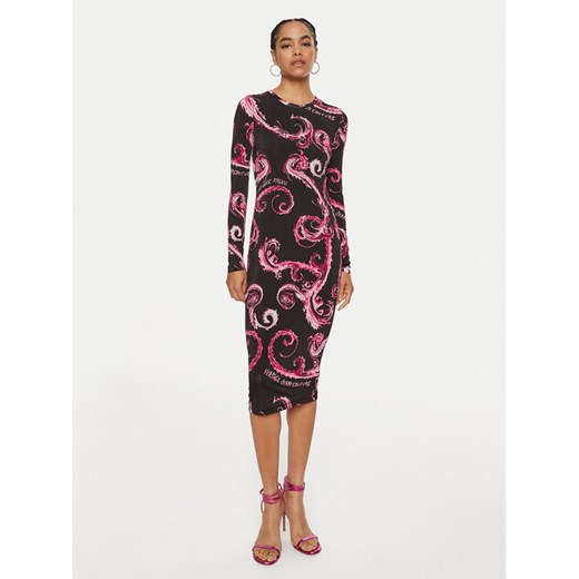 Versace Jeans Couture Sukienka codzienna 77HAO9B0 JS358 Różowy Slim Fit 40 MODIVO