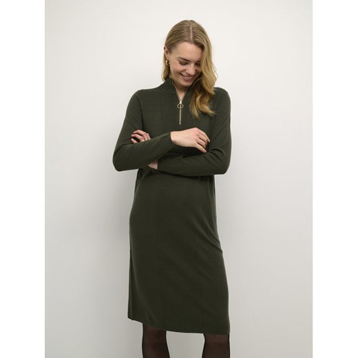 Cream Sukienka dzianinowa Crdela Knit 10611862 Zielony Straight Fit ze sklepu MODIVO w kategorii Sukienki - zdjęcie 181171797