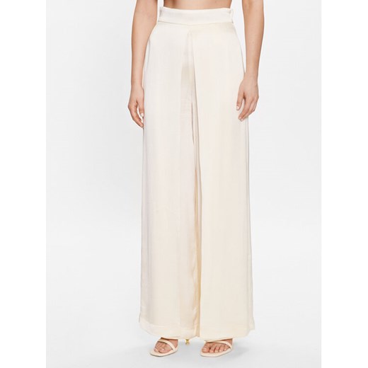 MVP Wardrobe Spodnie materiałowe MVPE3PA136.0RA0023 Beżowy Relaxed Fit ze sklepu MODIVO w kategorii Spodnie damskie - zdjęcie 181171948