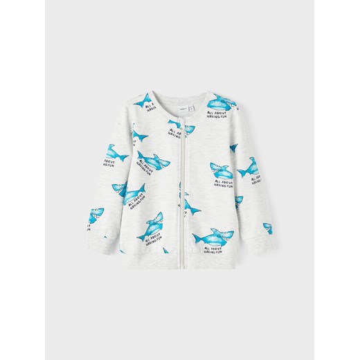 NAME IT Bluza 13217044 Szary Regular Fit ze sklepu MODIVO w kategorii Bluzy dziewczęce - zdjęcie 181172946
