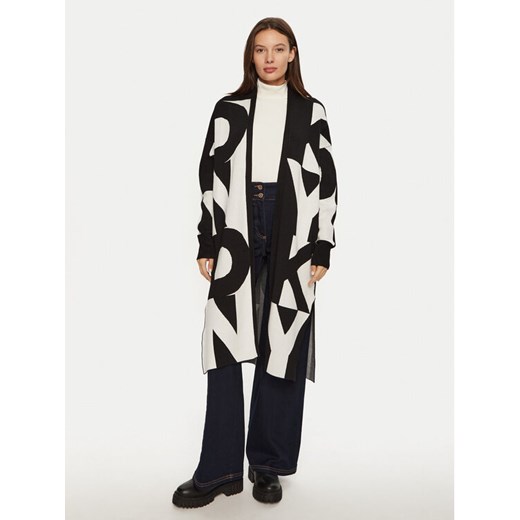 DKNY Kardigan P4MXAQ64 Czarny Relaxed Fit XS_S MODIVO