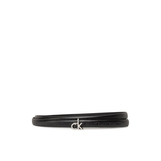 Calvin Klein Pasek Damski Ck Buckle Skinny Belt 1.5_Mono K60K612933 Czarny ze sklepu MODIVO w kategorii Paski damskie - zdjęcie 181176209