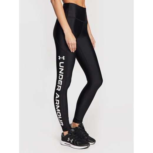 Under Armour Legginsy HeatGear® 1376327 Czarny Slim Fit ze sklepu MODIVO w kategorii Spodnie damskie - zdjęcie 181178785