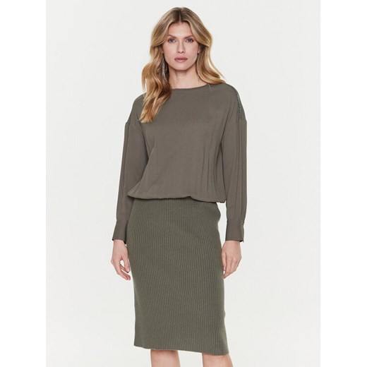 Fabiana Filippi Sukienka codzienna ABD222W155 Szary Regular Fit ze sklepu MODIVO w kategorii Sukienki - zdjęcie 181182295