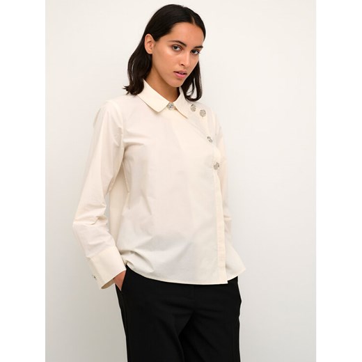 Karen by Simonsen Koszula Klarakb 10104584 Écru Classic Fit ze sklepu MODIVO w kategorii Koszule damskie - zdjęcie 181183335