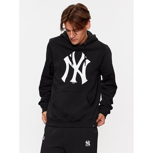47 Brand Bluza New York Yankees BB017PEMIBR544112JK Czarny Regular Fit ze sklepu MODIVO w kategorii Bluzy męskie - zdjęcie 181183436