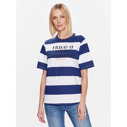 United Colors Of Benetton T-Shirt 35U4D103E Granatowy Relaxed Fit United Colors Of Benetton S MODIVO