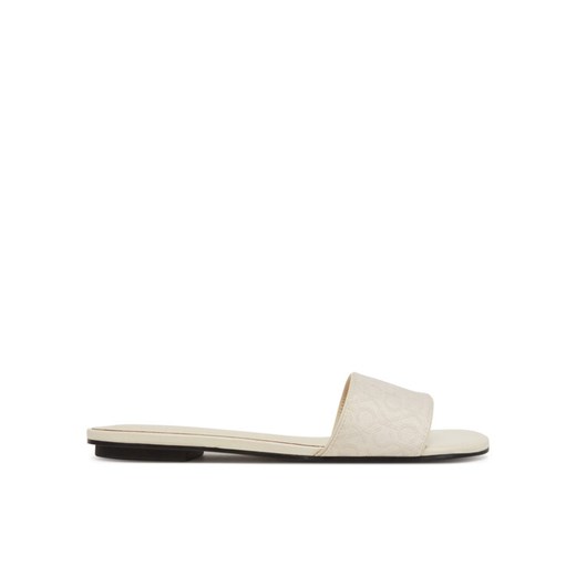 Calvin Klein Klapki Flat Slide Jacq HW0HW02388 Écru ze sklepu MODIVO w kategorii Klapki damskie - zdjęcie 181184797