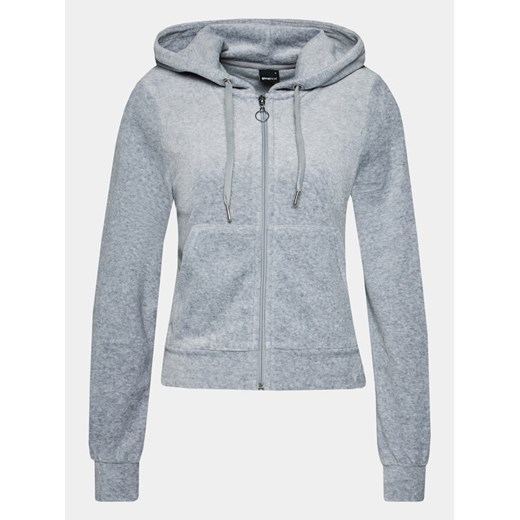 Gina Tricot Bluza 21758 Szary Regular Fit ze sklepu MODIVO w kategorii Bluzy damskie - zdjęcie 181186187