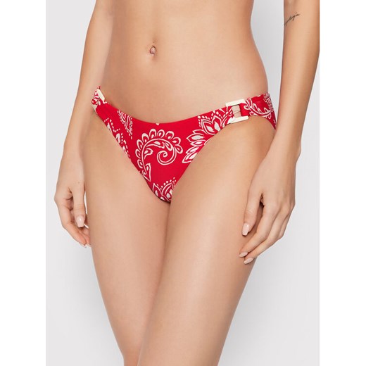 Seafolly Dół od bikini Folklore 40667-933 Czerwony ze sklepu MODIVO w kategorii Stroje kąpielowe - zdjęcie 181186325