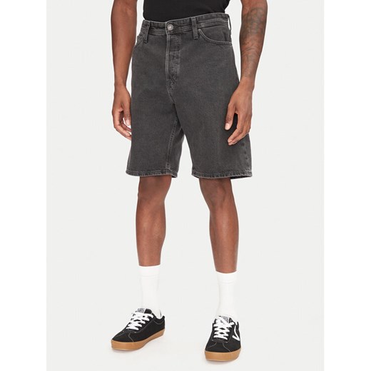 Jack&Jones Szorty jeansowe Alex 12269532 Czarny Baggy Fit ze sklepu MODIVO w kategorii Spodenki męskie - zdjęcie 181187456