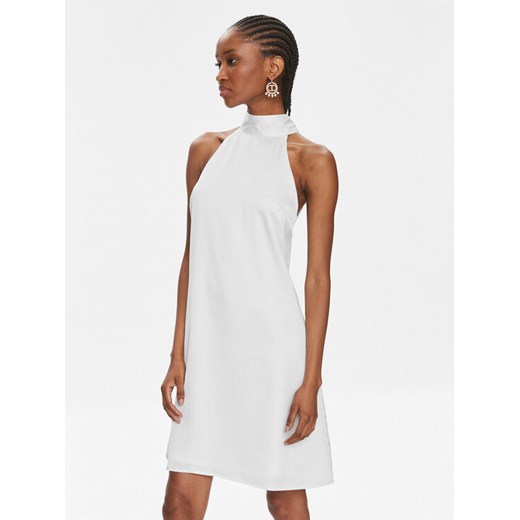 YAS Sukienka koktajlowa Dottea 26032326 Biały Slim Fit Yas L MODIVO
