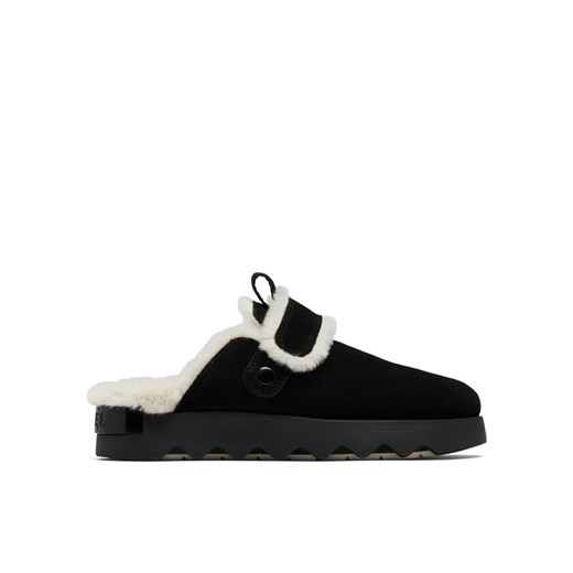 Sorel Kapcie Viibe Clog Suede Cozy 2048521010 Czarny ze sklepu MODIVO w kategorii Kapcie damskie - zdjęcie 181189335