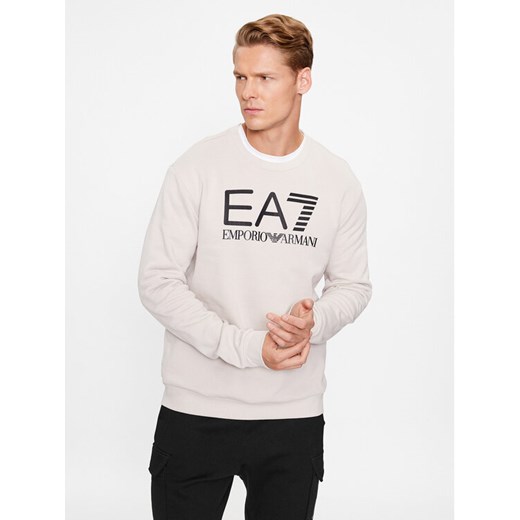 EA7 Emporio Armani Bluza 6RPM16 PJSLZ 1716 Écru Regular Fit ze sklepu MODIVO w kategorii Bluzy męskie - zdjęcie 181190137