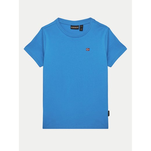 Napapijri T-Shirt Salis SS 2 NP0A4GEHB2W1 S Niebieski Regular Fit ze sklepu MODIVO w kategorii T-shirty chłopięce - zdjęcie 181190837
