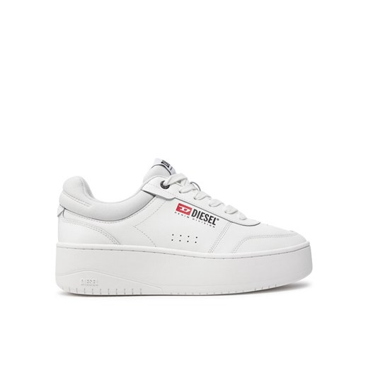 Diesel Sneakersy S-Athene-Retro Y03405P6952 Biały ze sklepu MODIVO w kategorii Buty sportowe damskie - zdjęcie 181192687