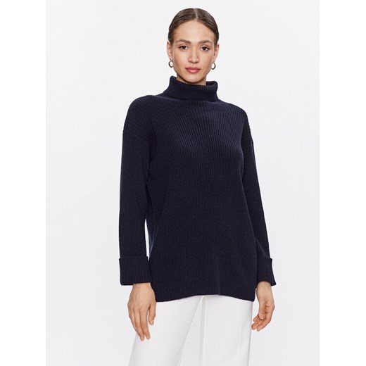 Fabiana Filippi Golf MAD222W039 Granatowy Regular Fit ze sklepu MODIVO w kategorii Swetry damskie - zdjęcie 181193179